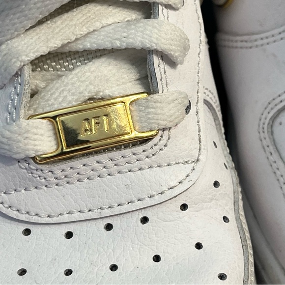 Nike Air Force 1 Low Gold Swoosh white Women’s size 8 - Picture 10 of 10
